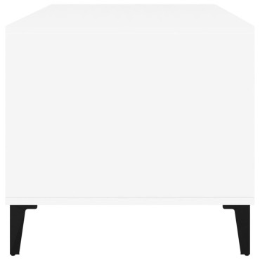 vidaXL Τραπεζάκι Σαλονιού Λευκό 90x49 x45cm από Επεξεργασμένο Ξύλο 1 τεμ.