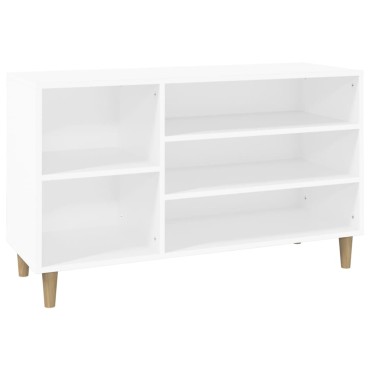 vidaXL Παπουτσοθήκη Λευκή 102x36x60cm από Επεξεργασμένο Ξύλο
