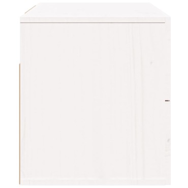 vidaXL Κομοδίνο Επιτοίχιο Λευκό 50x36x40cm 1 τεμ.