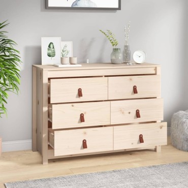 vidaXL Βοηθητικό Ντουλάπι 100x40x72cm από Μασίφ Ξύλο Πεύκου 1 τεμ.