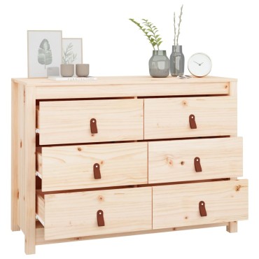 vidaXL Βοηθητικό Ντουλάπι 100x40x72cm από Μασίφ Ξύλο Πεύκου 1 τεμ.