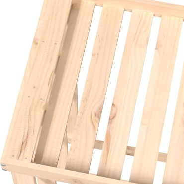 vidaXL Ξυλοθήκη Εξ. Χώρου 108 x 52 x 106 εκ. από Μασίφ Ξύλο Πεύκου