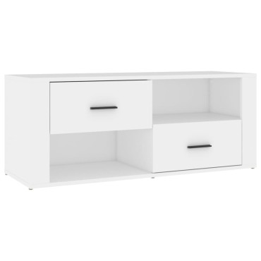 vidaXL Έπιπλο Τηλεόρασης Λευκό 100x35x40cm Επεξ. Ξύλο