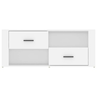 vidaXL Έπιπλο Τηλεόρασης Λευκό 100x35x40cm Επεξ. Ξύλο