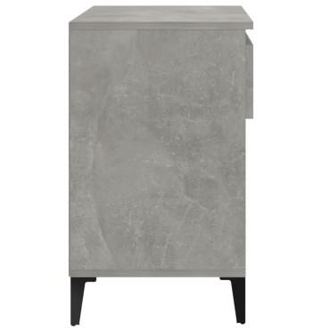 vidaXL Παπουτσοθήκη Γκρι Σκυροδέματος 70x36x60cm Επεξεργασμένο Ξύλο