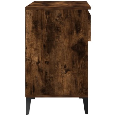 vidaXL Παπουτσοθήκη Καπνιστή Δρυς 70x36x60cm από Επεξεργασμένο Ξύλο