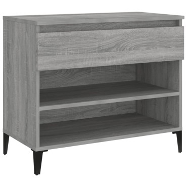 vidaXL Παπουτσοθήκη Γκρι Sonoma 70x36x60cm από Επεξεργασμένο Ξύλο