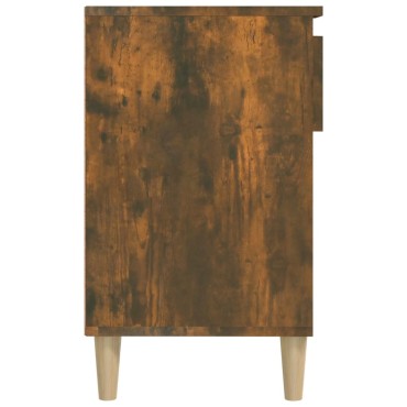 vidaXL Παπουτσοθήκη Καπνιστή Δρυς 102x36x60cm από Επεξεργασμένο Ξύλο
