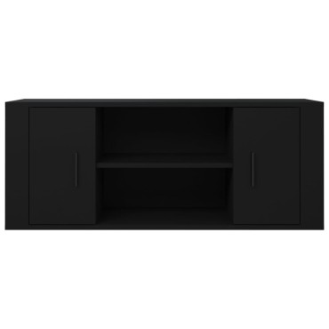 vidaXL Έπιπλο Τηλεόρασης Μαύρο 100x35x40cm Επεξ. Ξύλο