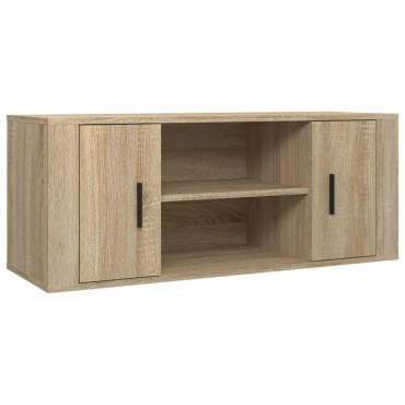 vidaXL Έπιπλο Τηλεόρασης Sonoma Δρυς 100x35x40cm Επεξ. Ξύλο