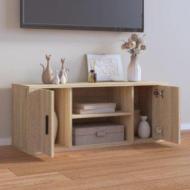 vidaXL Έπιπλο Τηλεόρασης Sonoma Δρυς 100x35x40cm Επεξ. Ξύλο