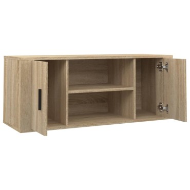 vidaXL Έπιπλο Τηλεόρασης Sonoma Δρυς 100x35x40cm Επεξ. Ξύλο