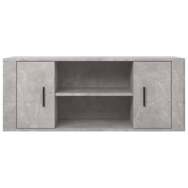vidaXL Έπιπλο Τηλεόρασης Γκρι Σκυρ. 100x35x40cm Επεξ. Ξύλο