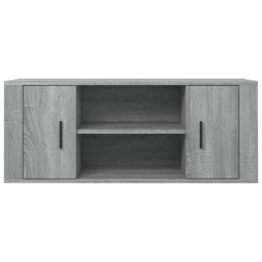 vidaXL Έπιπλο Τηλεόρασης Γκρι Sonoma 100x35x40cm από Επεξεργ. Ξύλο