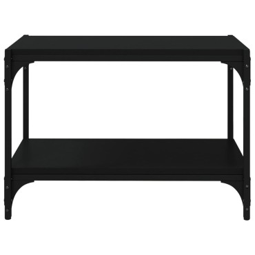 vidaXL Έπιπλο Τηλεόρασης Μαύρο 60x33x41cm Επεξεργασμένο Ξύλο & Ατσάλι