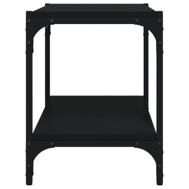 vidaXL Έπιπλο Τηλεόρασης Μαύρο 60x33x41cm Επεξεργασμένο Ξύλο & Ατσάλι