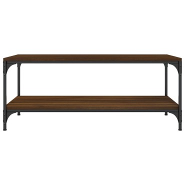 vidaXL Τραπεζάκι Σαλονιού Καφέ Δρυς100x50x40cm Επεξεργασμένο Ξύλο 1 τεμ.