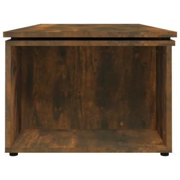 vidaXL Τραπεζάκι Σαλονιού Καπνιστή Δρυς 150x50x35cm Επεξεργ. Ξύλο 1 τεμ.
