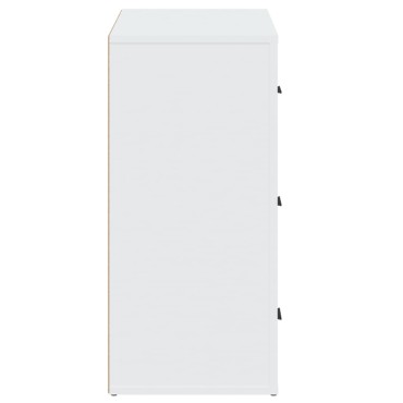 vidaXL Συρταριέρα Λευκή 80x33x70cm από Επεξεργασμένο Ξύλο 1 τεμ.