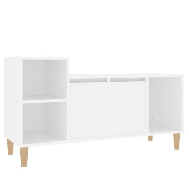 vidaXL Έπιπλο Τηλεόρασης Λευκό 100x35x55cm Επεξ. Ξύλο