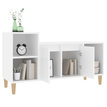 vidaXL Έπιπλο Τηλεόρασης Λευκό 100x35x55cm Επεξ. Ξύλο
