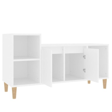 vidaXL Έπιπλο Τηλεόρασης Λευκό 100x35x55cm Επεξ. Ξύλο