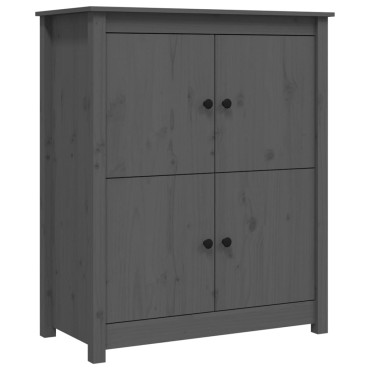 vidaXL Ντουλάπι Γκρι 83x41,5x100cm από Μασίφ Ξύλο Πεύκου 1 τεμ.