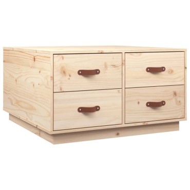 vidaXL Τραπεζάκι Σαλονιού 80x80x45cm από Μασίφ Ξύλο Πεύκου 1 τεμ.