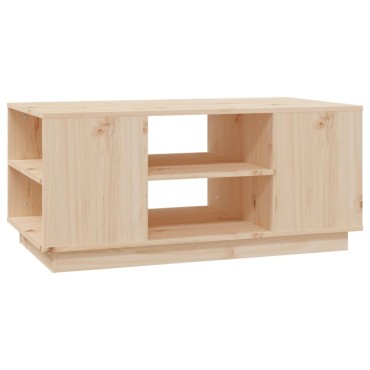 vidaXL Τραπεζάκι Σαλονιού Γκρι 90x49x40,5cm Μασίφ Ξύλο Πεύκου 1 τεμ.