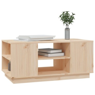 vidaXL Τραπεζάκι Σαλονιού Γκρι 90x49x40,5cm Μασίφ Ξύλο Πεύκου 1 τεμ.