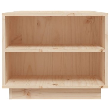 vidaXL Τραπεζάκι Σαλονιού Γκρι 90x49x40,5cm Μασίφ Ξύλο Πεύκου 1 τεμ.