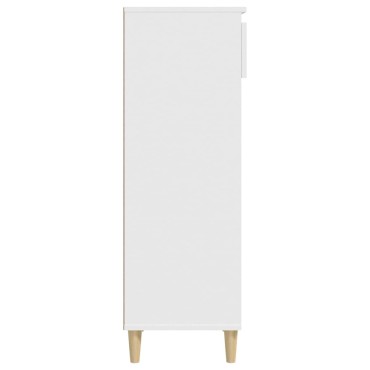 vidaXL Παπουτσοθήκη Λευκή 40x36x105cm από Επεξεργασμένο Ξύλο