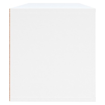 vidaXL Παπουτσοθήκη Επιτοίχια Λευκή 100x35x38cm Επεξεργασμένο Ξύλο