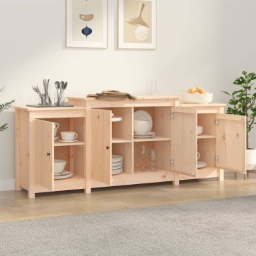 vidaXL Μπουφές 164x37x68cm από Μασίφ Ξύλο Πεύκου 1 τεμ.