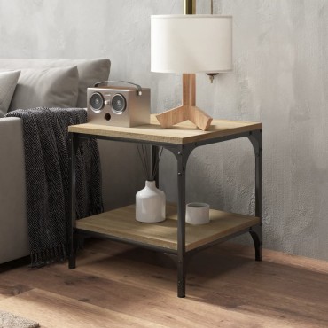 vidaXL Τραπεζάκια Σαλονιού 2 τεμ. Sonoma Δρυς 40x40x40cm Επεξ. Ξύλο