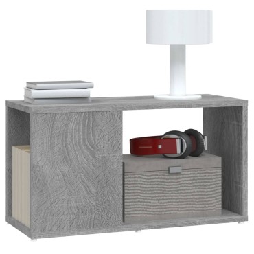vidaXL Έπιπλο Τηλεόρασης Γκρι Sonoma 60x24x32cm Επεξεργασμένο Ξύλο