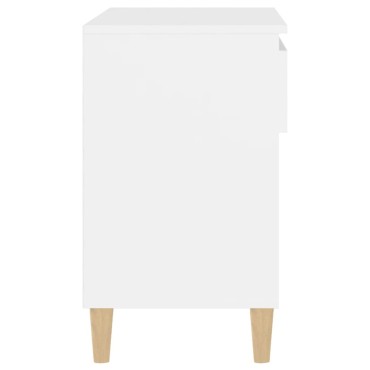 vidaXL Παπουτσοθήκη Λευκή 70x36x60cm από Επεξεργασμένο Ξύλο