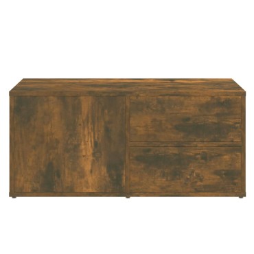 vidaXL Έπιπλο Τηλεόρασης Καπνιστή Δρυς 80x34x36cm Επεξ. Ξύλο