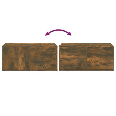 vidaXL Έπιπλο Τηλεόρασης Καπνιστή Δρυς 80x34x36cm Επεξ. Ξύλο