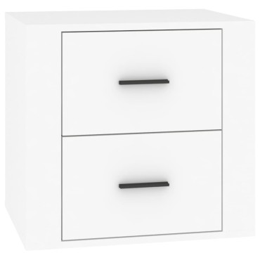 vidaXL Κομοδίνο Λευκό 50x39x47cm 1 τεμ.