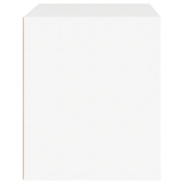 vidaXL Κομοδίνο Λευκό 50x39x47cm 1 τεμ.