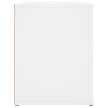 vidaXL Παπουτσοθήκη Λευκή 100x35x45cm από Επεξεργασμένο Ξύλο