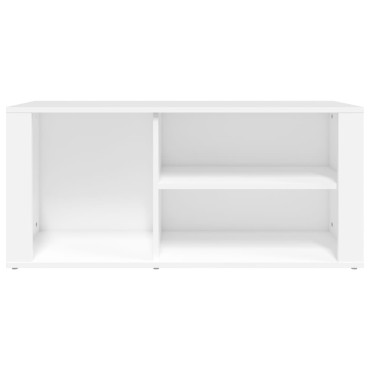 vidaXL Παπουτσοθήκη Λευκή 100x35x45cm από Επεξεργασμένο Ξύλο