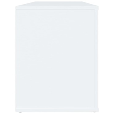 vidaXL Παπουτσοθήκη Λευκή 100x35x45cm από Επεξεργασμένο Ξύλο