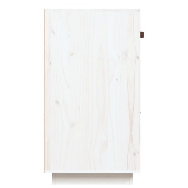 vidaXL Συρταριέρα Λευκή 100x40x75cm από Μασίφ Ξύλο Πεύκου 1 τεμ.