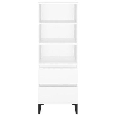 vidaXL Ντουλάπι Λευκό 40x36x110cm από Επεξεργασμένο Ξύλο 1 τεμ.
