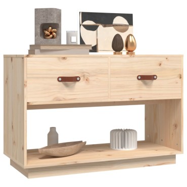 vidaXL Έπιπλο Τηλεόρασης 90x40x60cm από Μασίφ Ξύλο Πεύκου