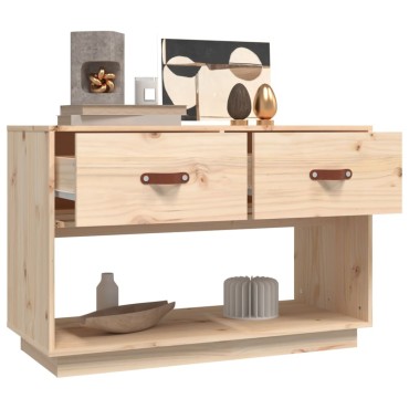 vidaXL Έπιπλο Τηλεόρασης 90x40x60cm από Μασίφ Ξύλο Πεύκου