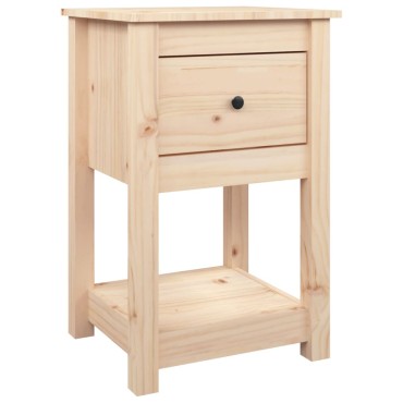 vidaXL Κομοδίνο 40x35x61,5cm από Μασίφ Ξύλο Πεύκου 1 τεμ.