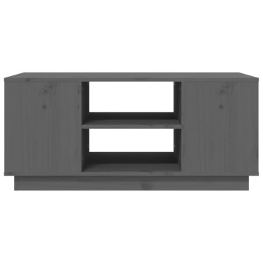 vidaXL Τραπεζάκι Σαλονιού Γκρι 90x49x40,5cm Μασίφ Ξύλο Πεύκου 1 τεμ.